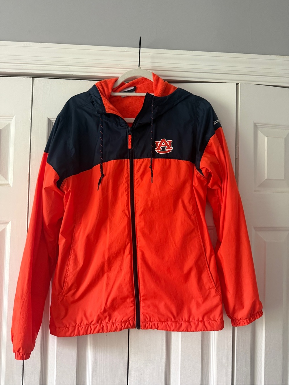 Auburn University Orange & Navy Windbreaker Jacket